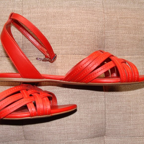 Coach Women's Red Sandals - Picture 4 of 9